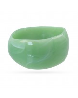 Pulsera VERDE ancha resina reciclada Anartxy