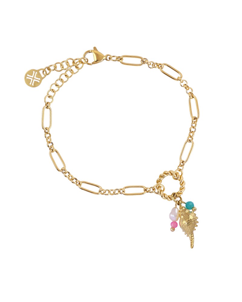 Pulsera caracola acero Anartxy