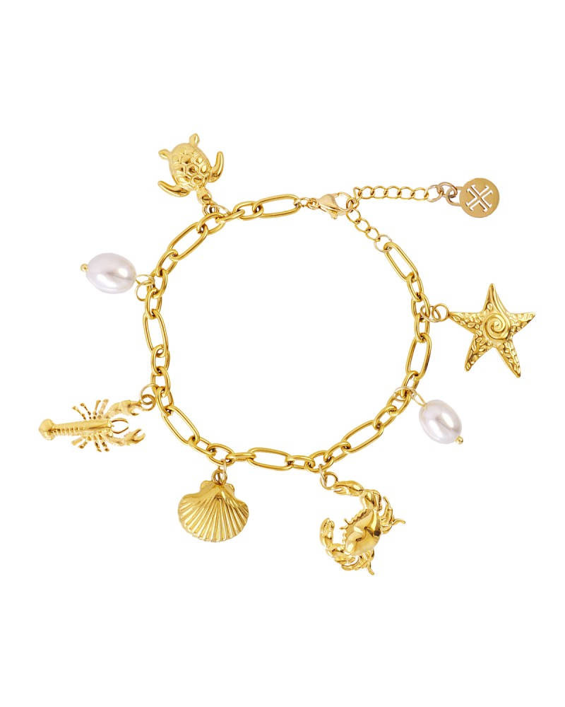 Pulsera charms marineros acero Anartxy