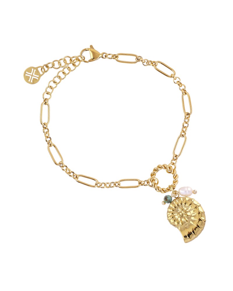 Pulsera caracola acero Anartxy