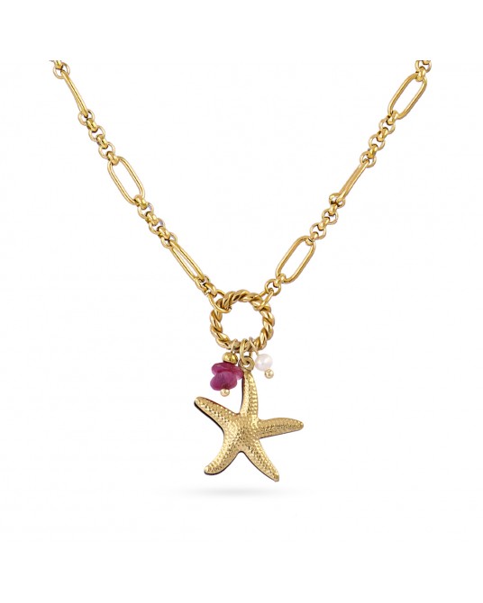 Collar acero estrella mar Anartxy