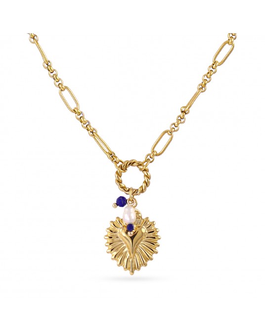 Collar corazòn acero Anartxy