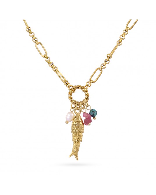 Collar pez acero Anartxy