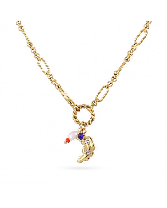 Collar luna acero Anartxy