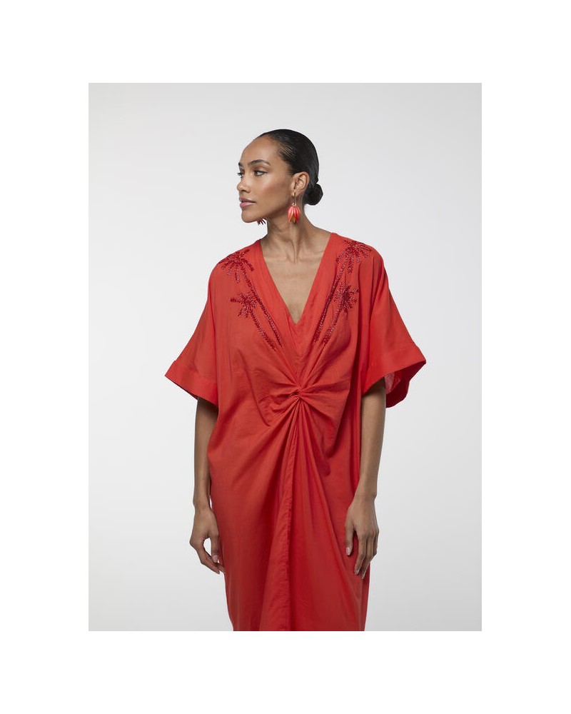 Vestido midi anudado Lola Casademunt