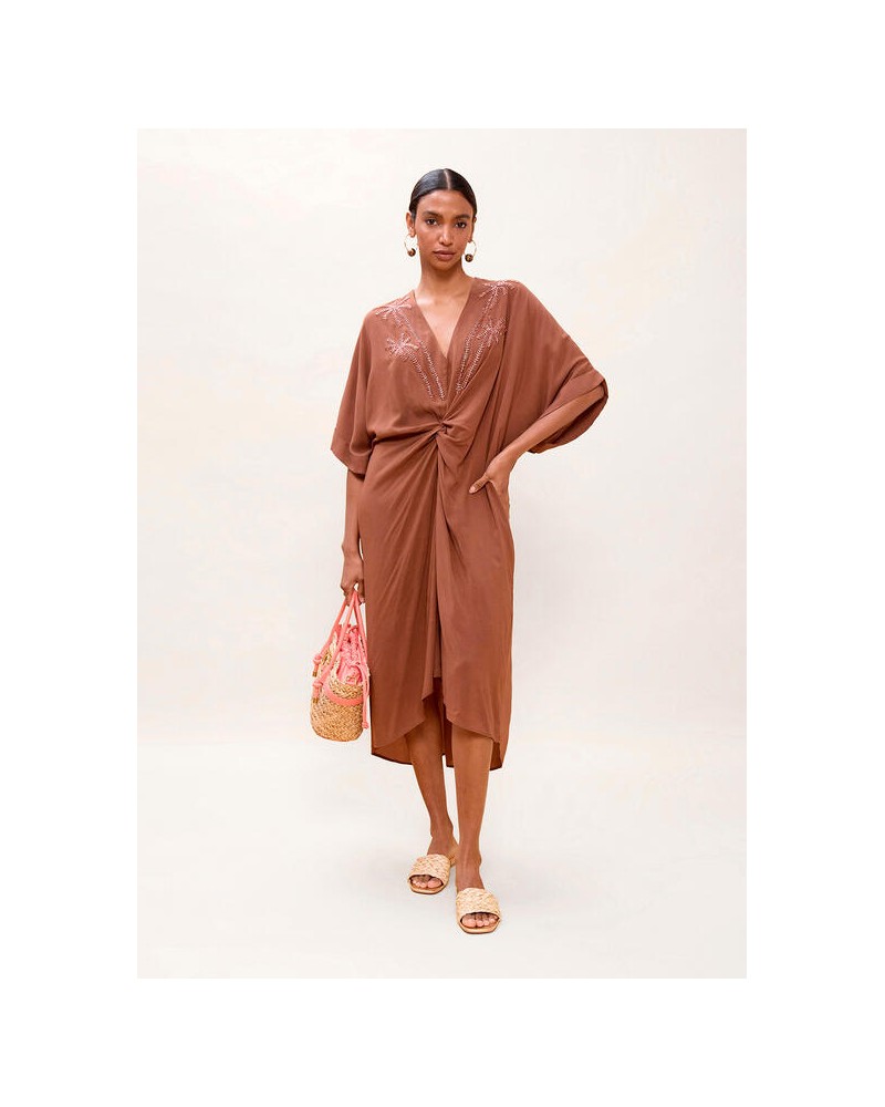 Vestido midi anudado Lola Casademunt