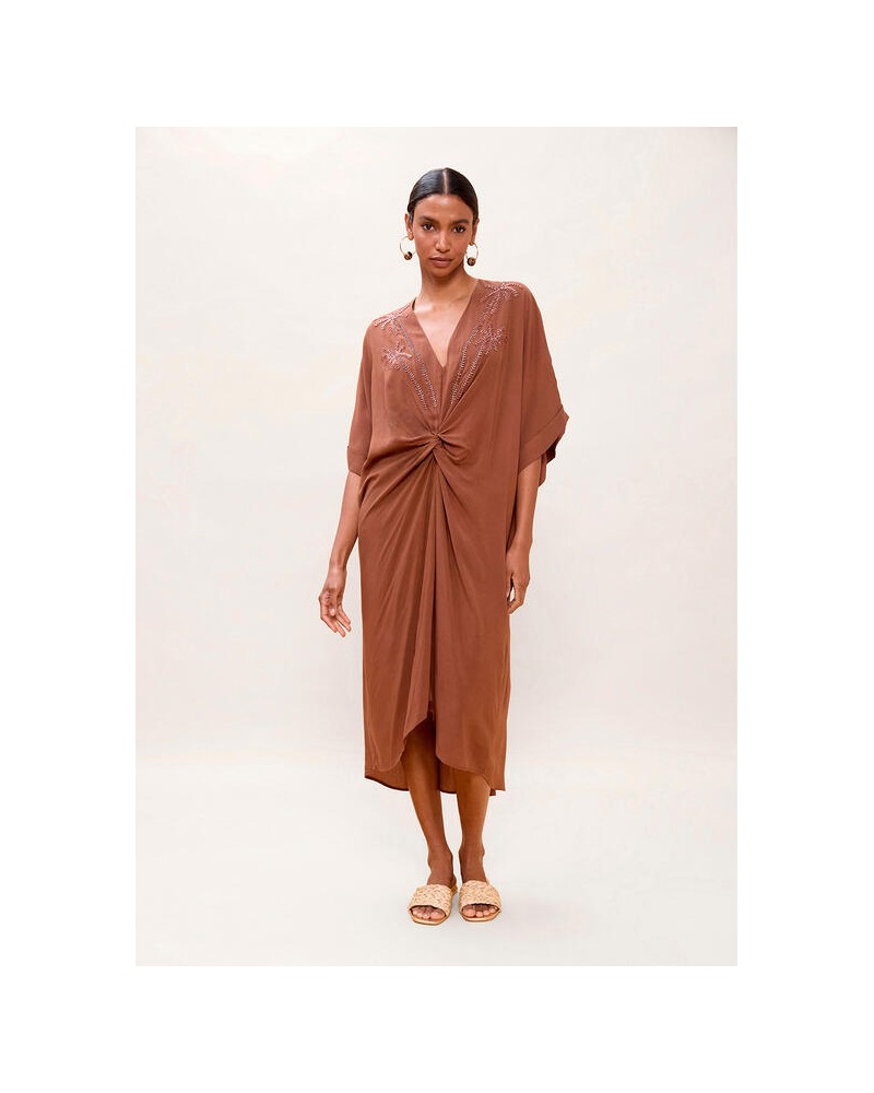 Vestido midi anudado Lola Casademunt