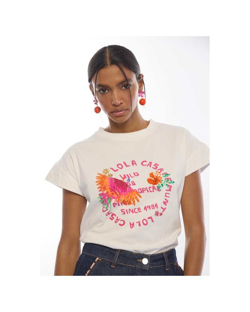 Camiseta loro plumas Lola Casademunt