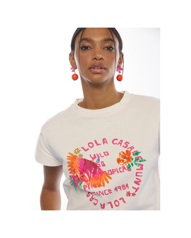 Camiseta loro plumas Lola Casademunt