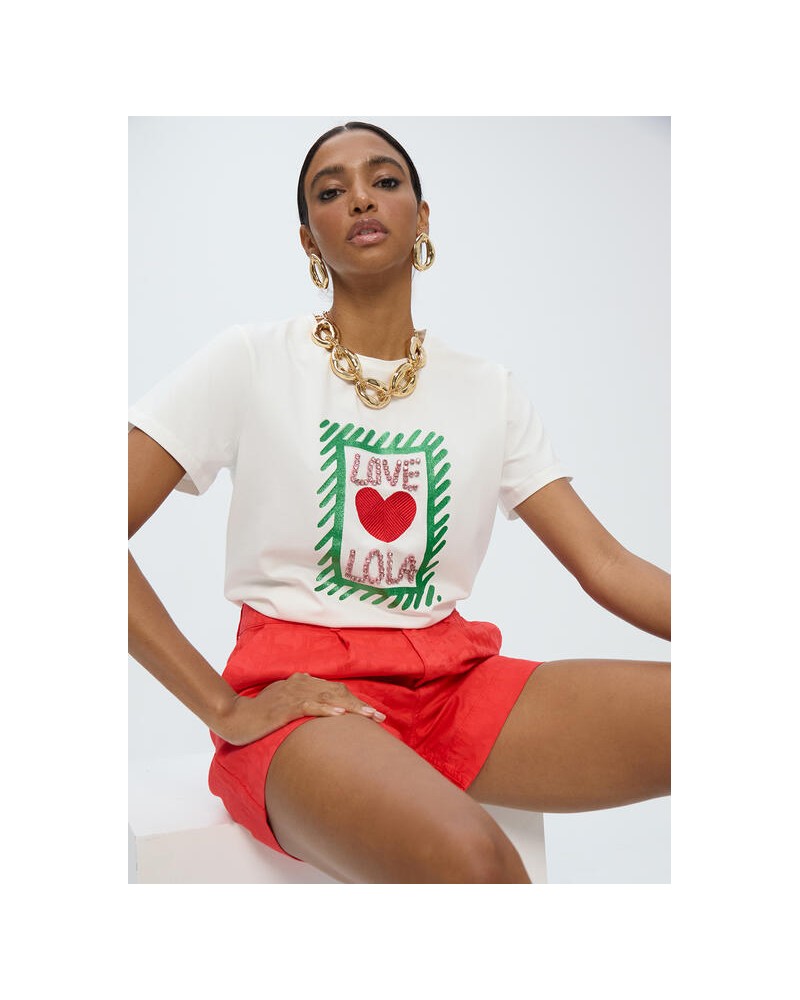 Camiseta LOVE LOLA joyas Lola Casademunt
