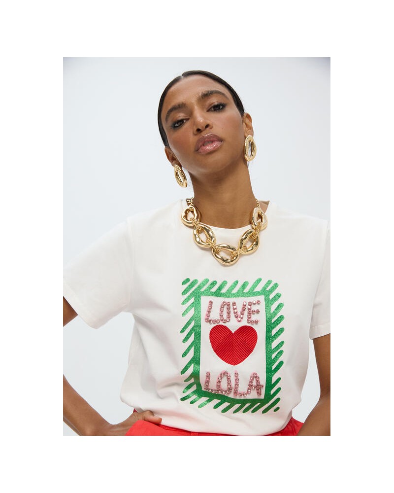 Camiseta LOVE LOLA joyas Lola Casademunt