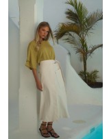 Camiseta con perlas en mangas Guimanos