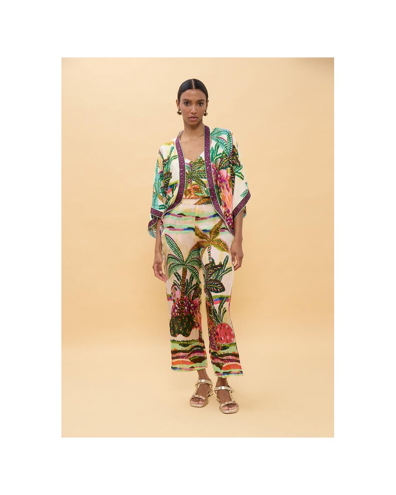 Kimono estampado palmeras Lola Casademunt