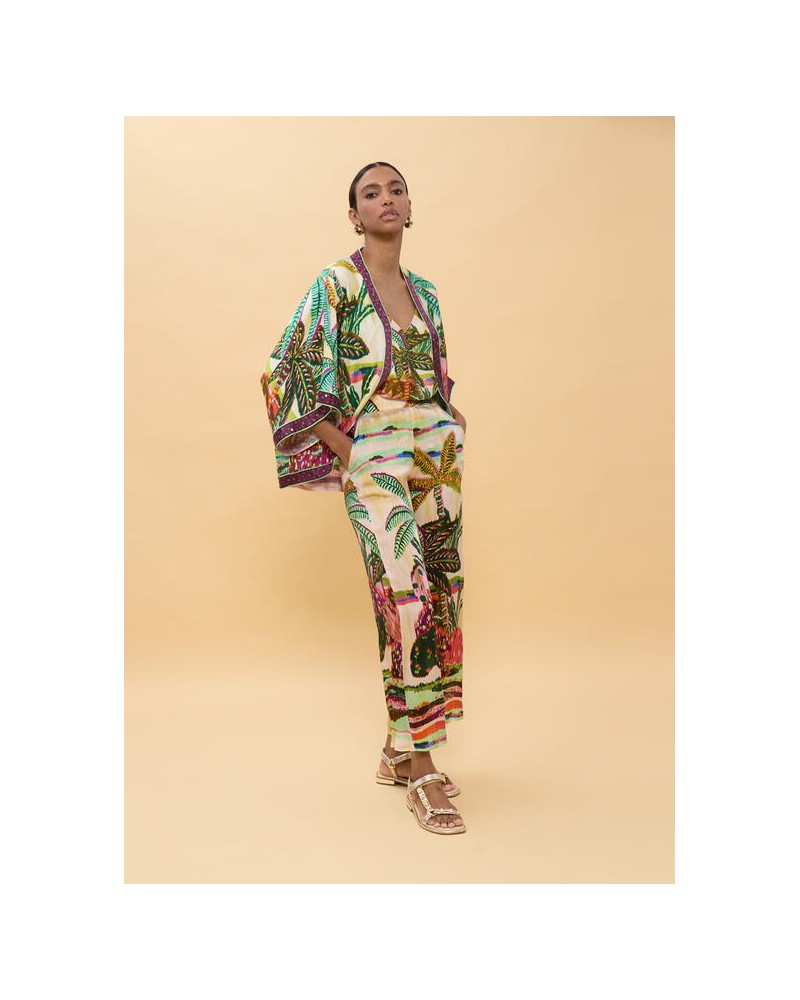 Kimono estampado palmeras Lola Casademunt