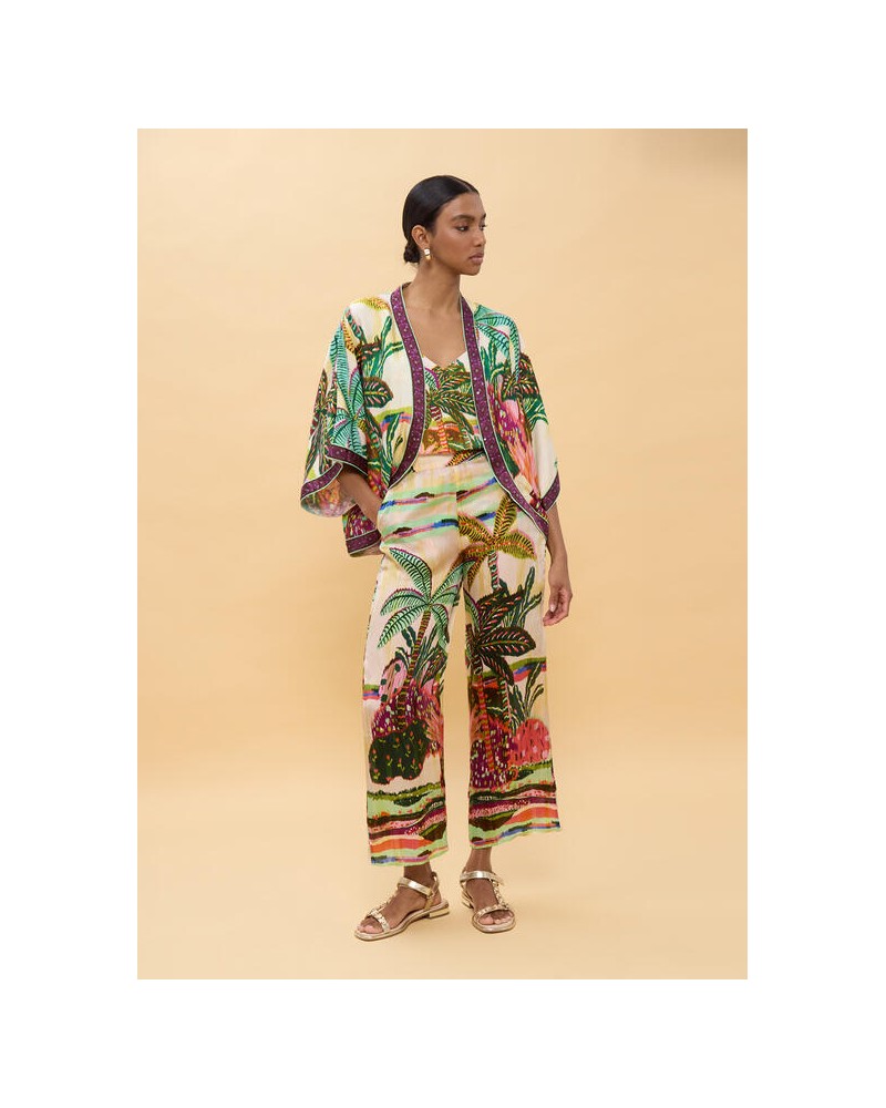 Kimono estampado palmeras Lola Casademunt