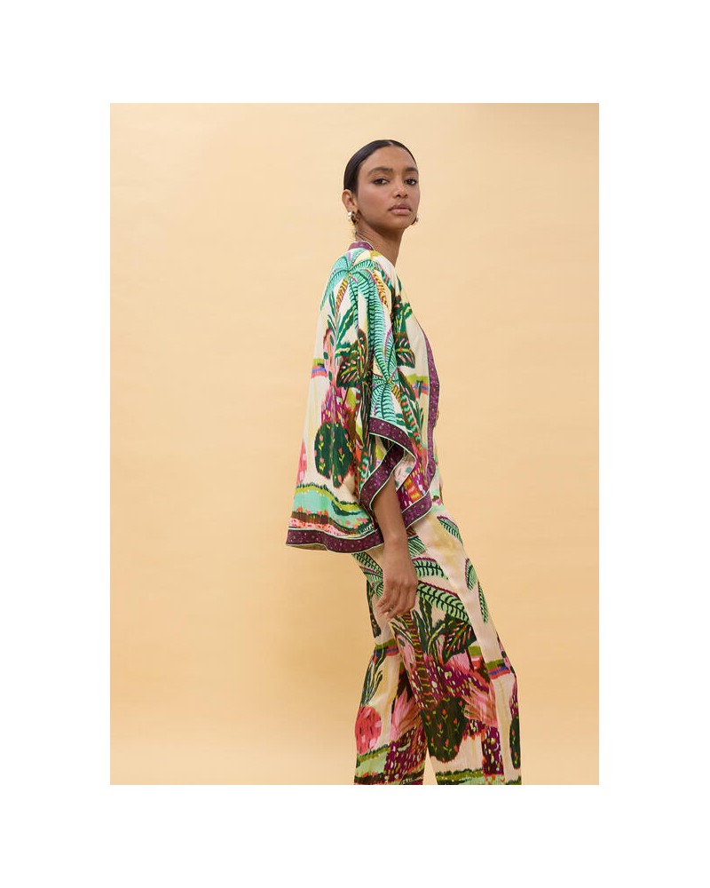 Kimono estampado palmeras Lola Casademunt