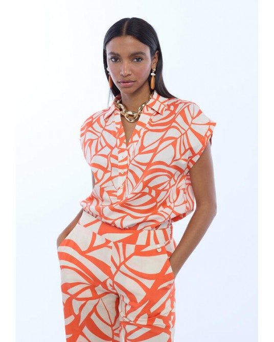 Blusa print hojas Lola Casademunt