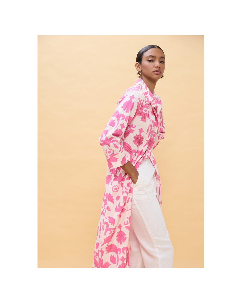 Vestido manga larga estampado Lola Casademunt