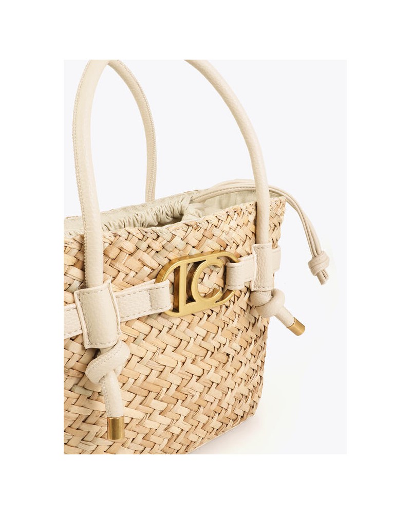 Capazo mini detalles efecto piel Lola Casademunt