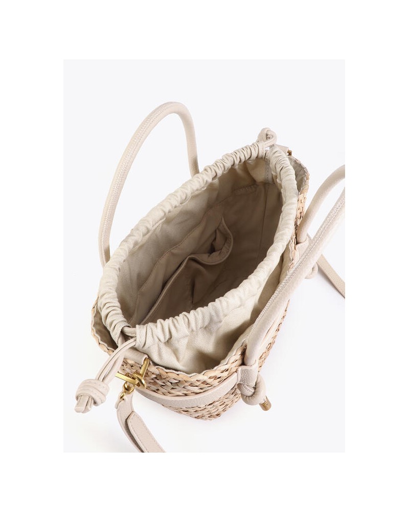 Capazo mini detalles efecto piel Lola Casademunt