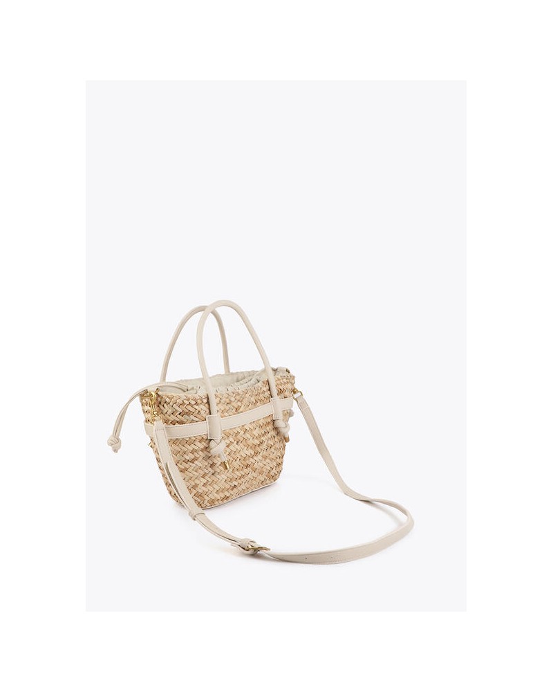 Capazo mini detalles efecto piel Lola Casademunt