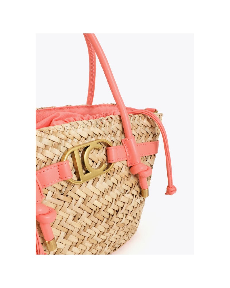 Capazo mini detalles efecto piel Lola Casademunt