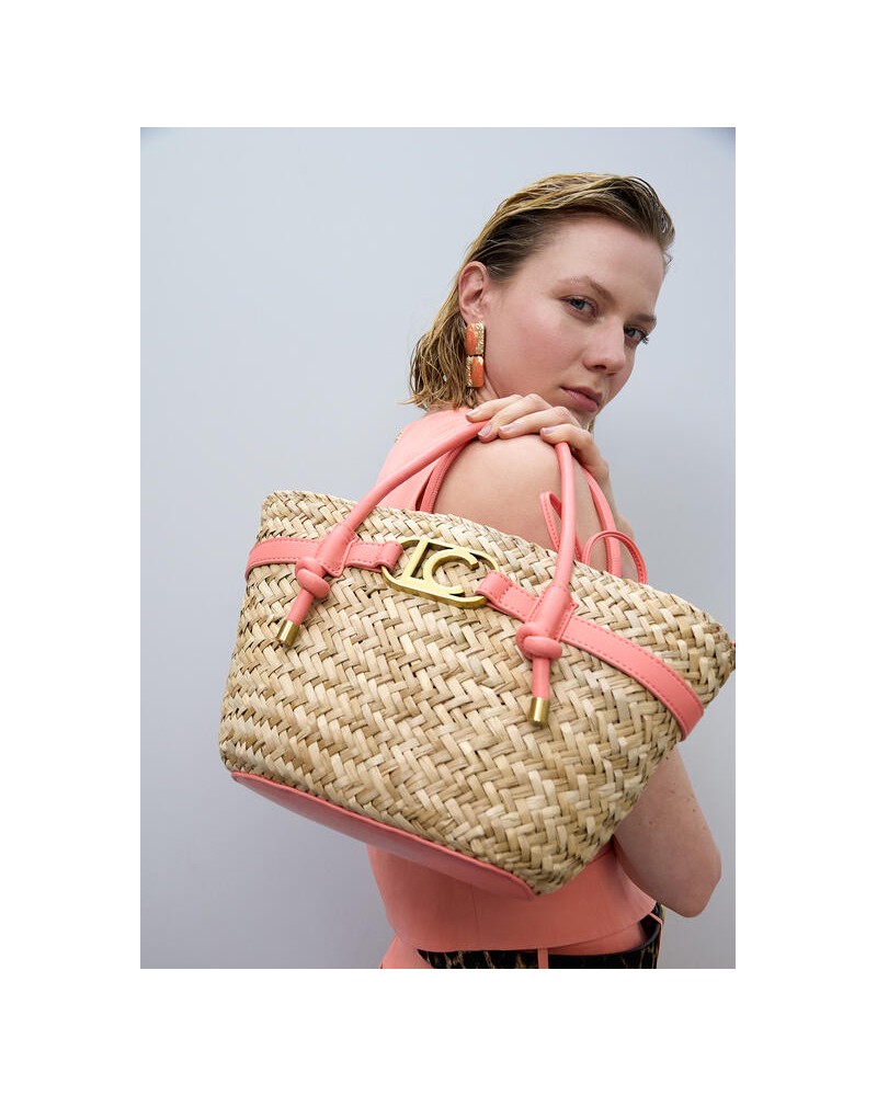 Capazo mini detalles efecto piel Lola Casademunt