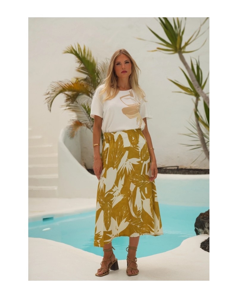 Camiseta blanca estampado Guimanos