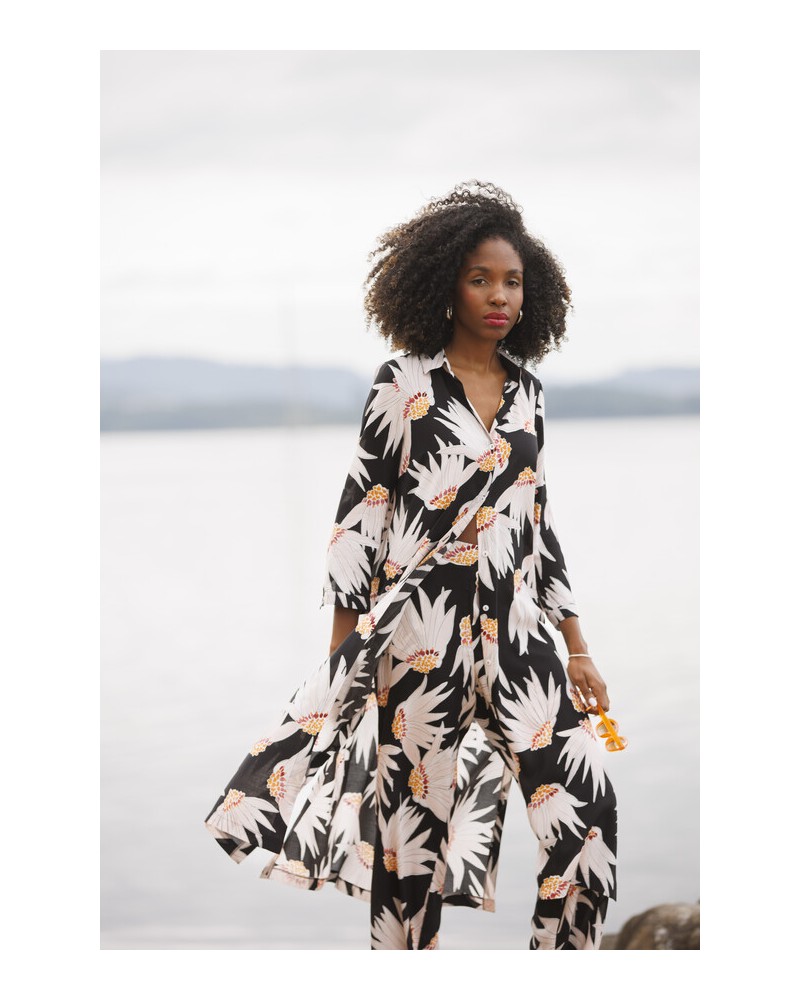 Vestido camisero flores In Perfecta