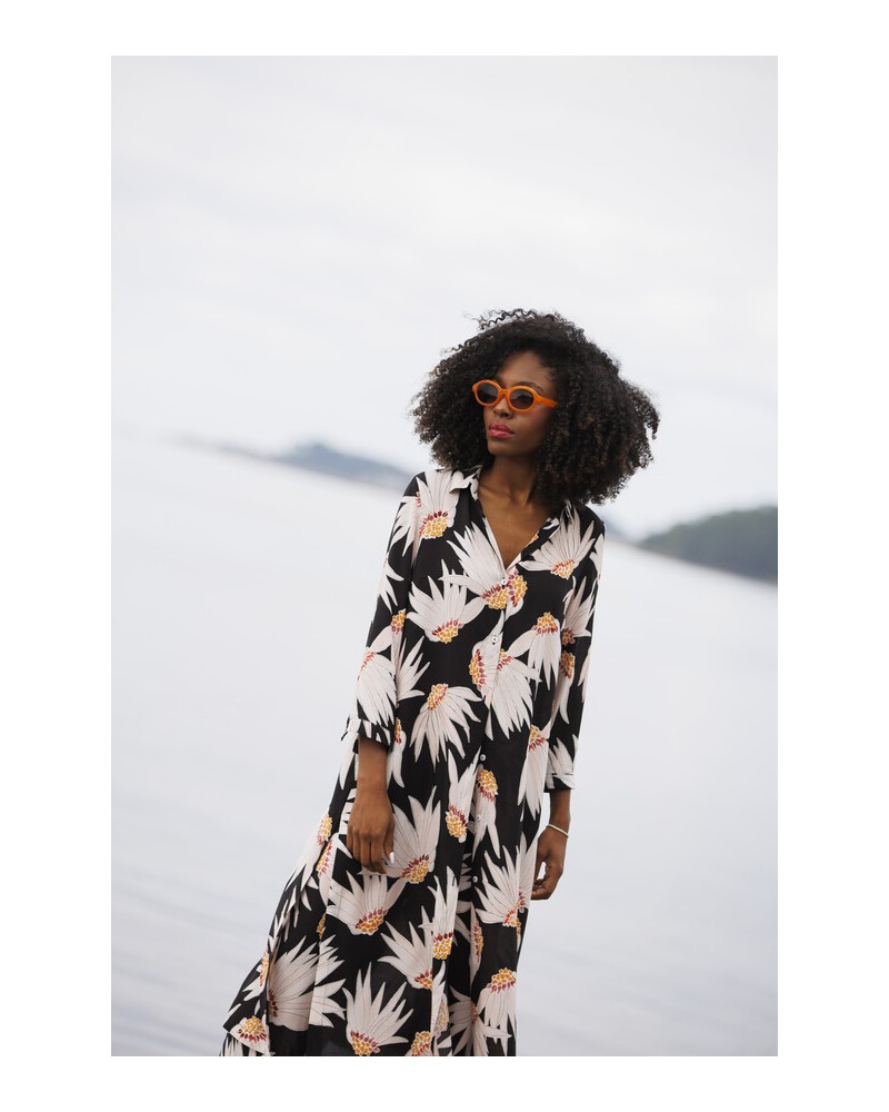 Vestido camisero flores In Perfecta