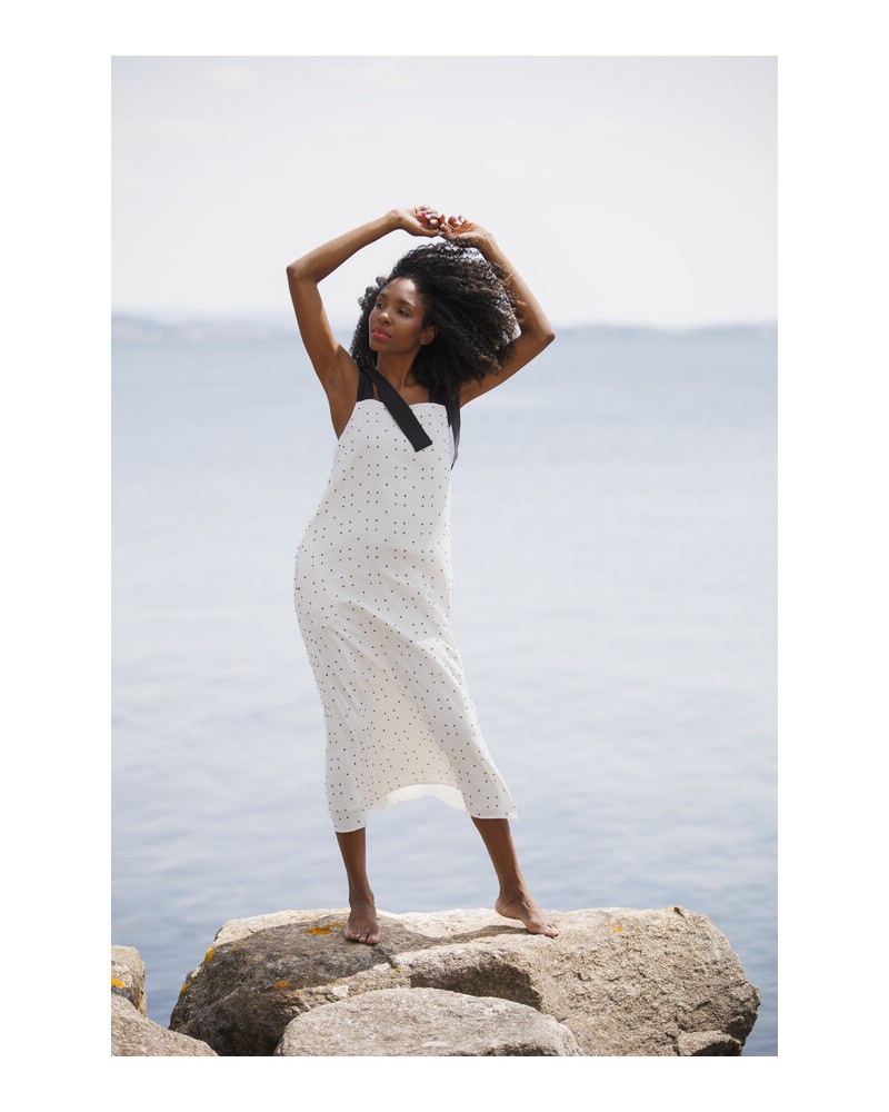 Vestido lunares con lazos In Perfecta