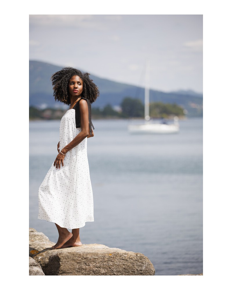 Vestido lunares con lazos In Perfecta