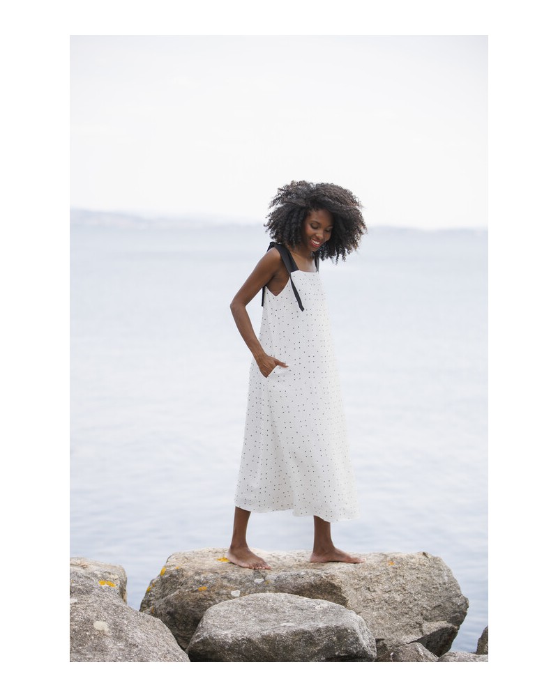 Vestido lunares con lazos In Perfecta