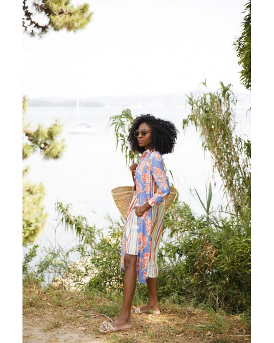 Vestido camisero estampado In Perfecta