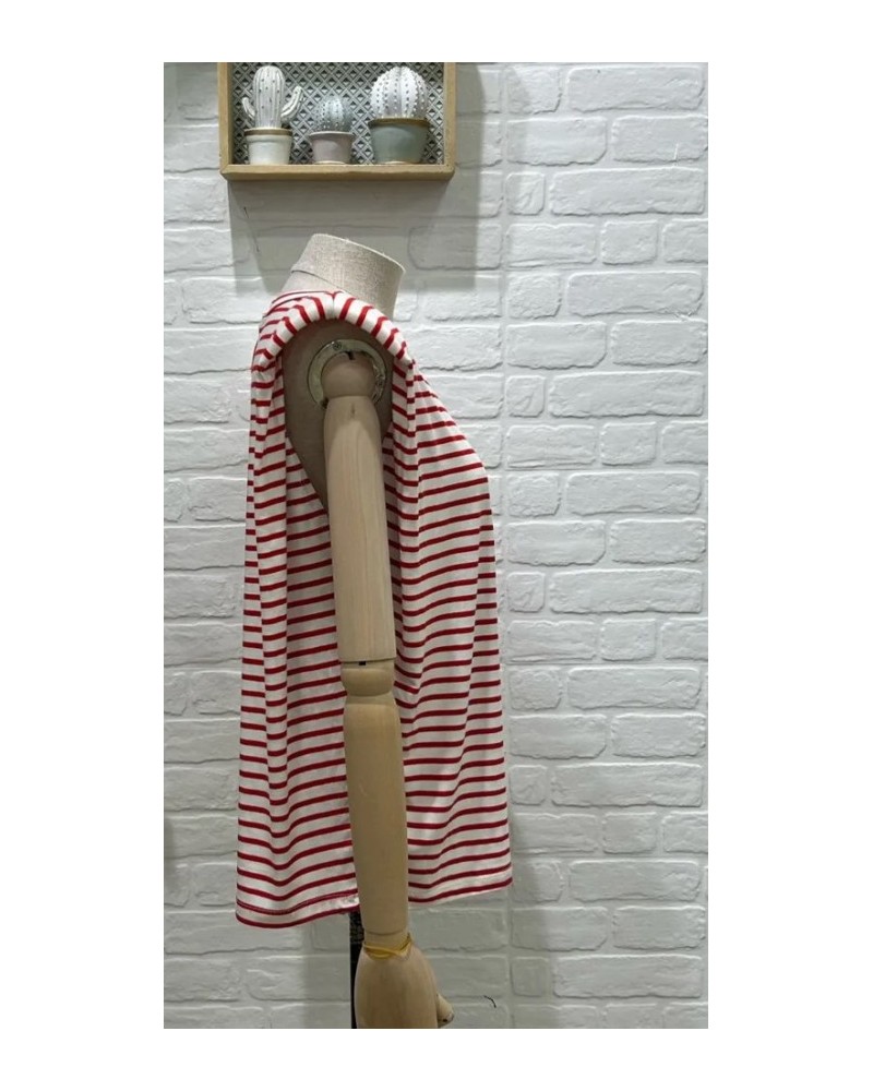 Camiseta marinera rayas sin mangas