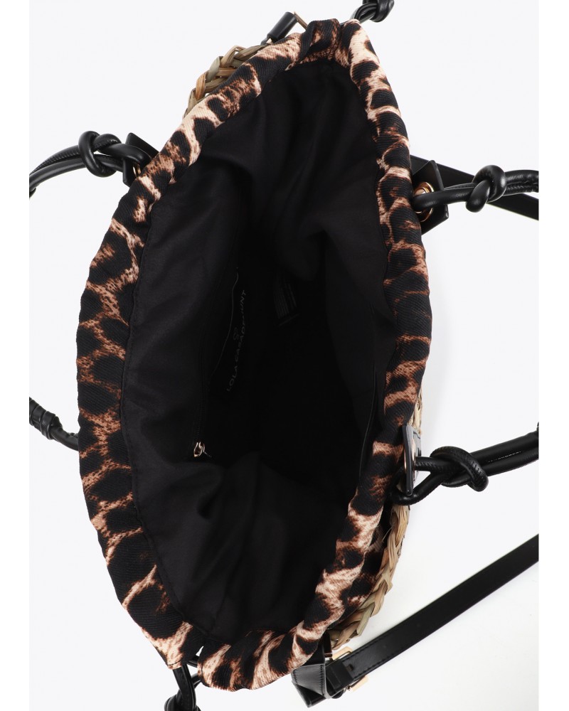 Capazo mini asa logo Lola Casademunt