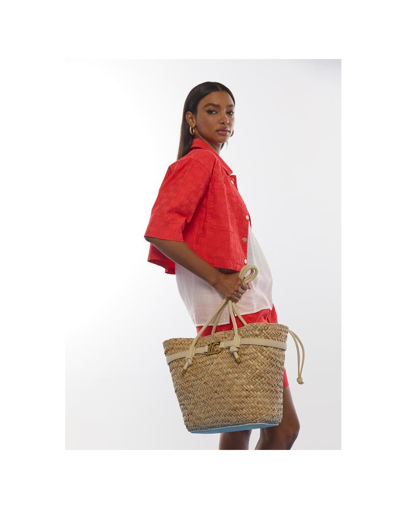 Capazo detalles efecto piel Lola Casademunt