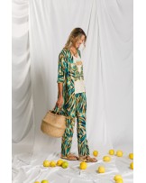 Caftan Siena abierto Hortensia
