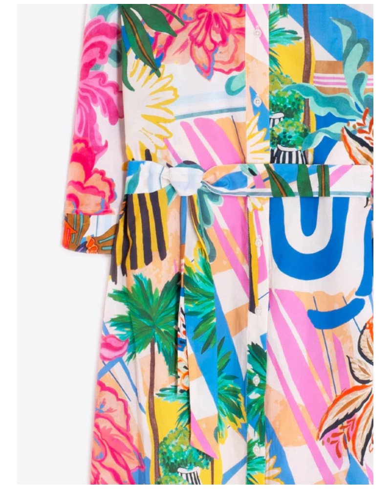 Vestido camisero estampado Vilagallo