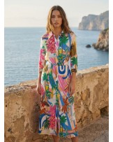 Vestido camisero estampado Vilagallo