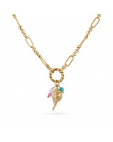 Collar caracola acero Anartxty