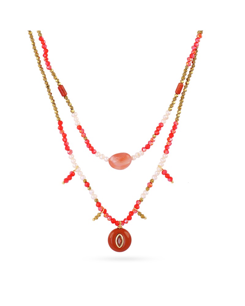 Collar doble piedra natural Anartxy