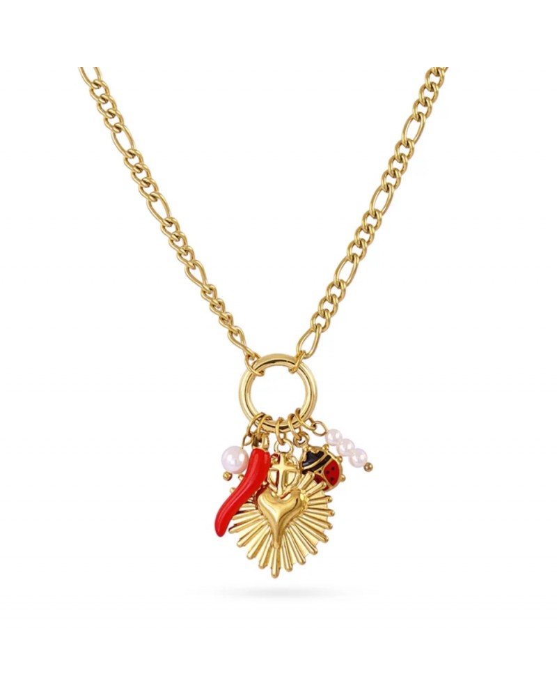 Collar corazòn acero Anartxty
