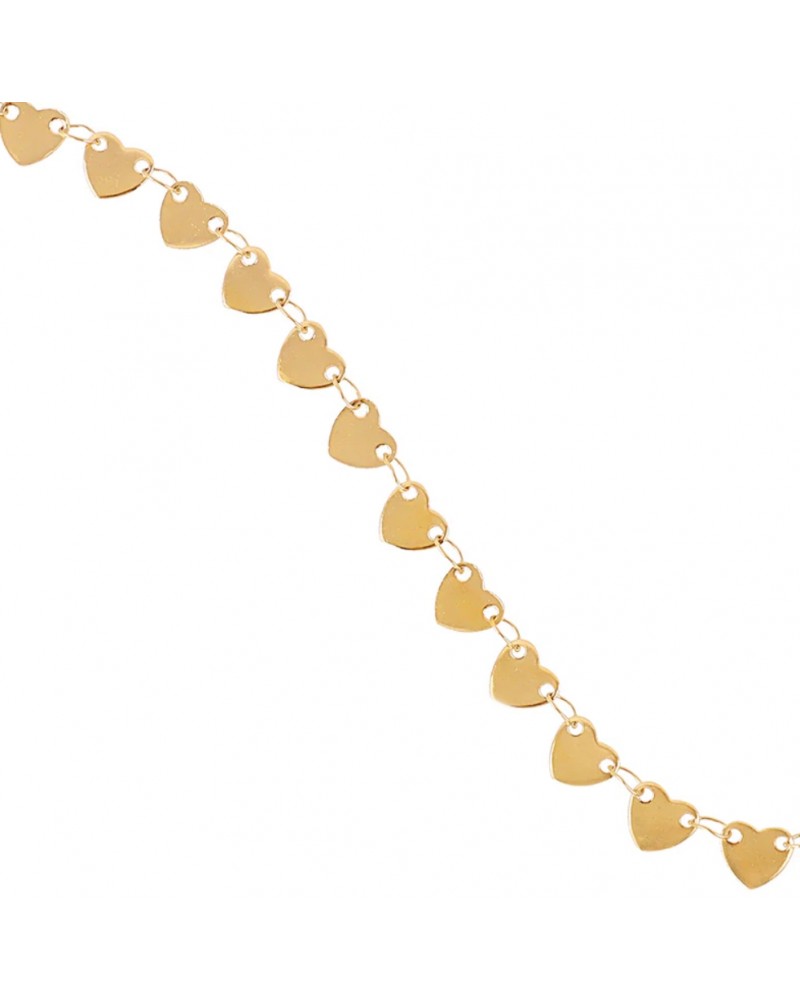 Tobillera corazones acero Anartxy