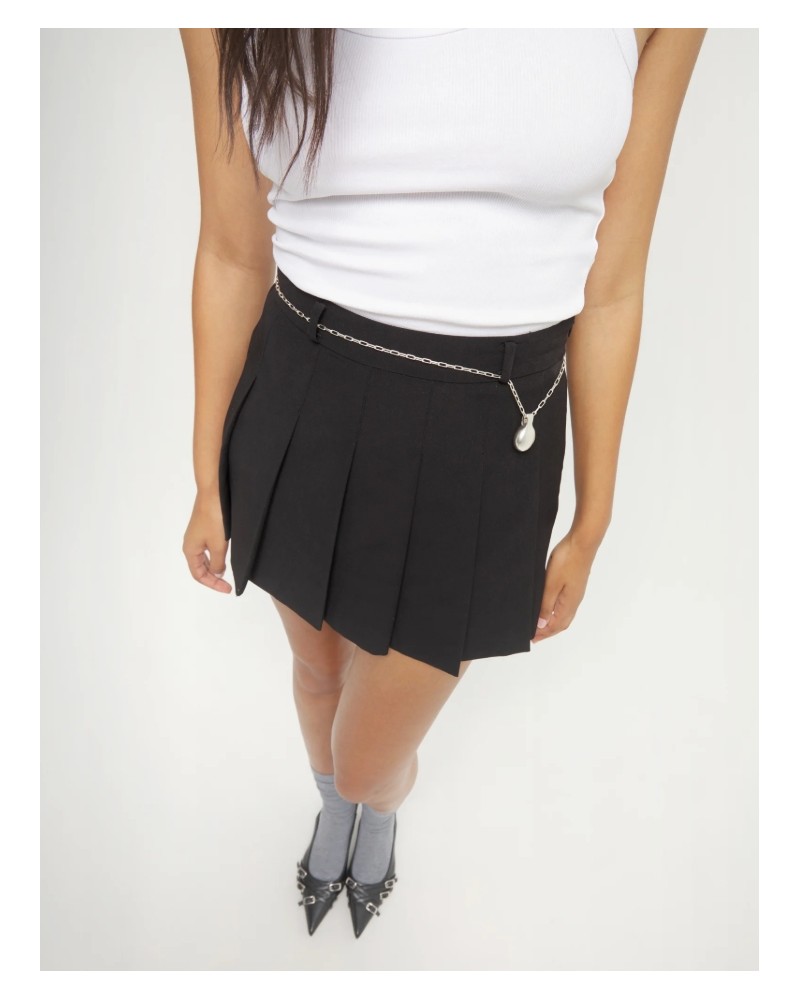 Collar largo con bola bañado en plata UNOde50