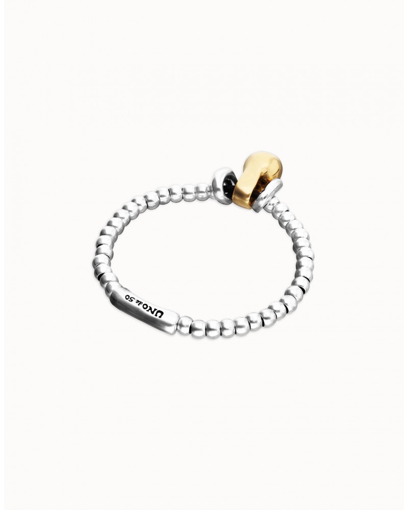 Pulsera esferas combi baño oro y plata UNOde50