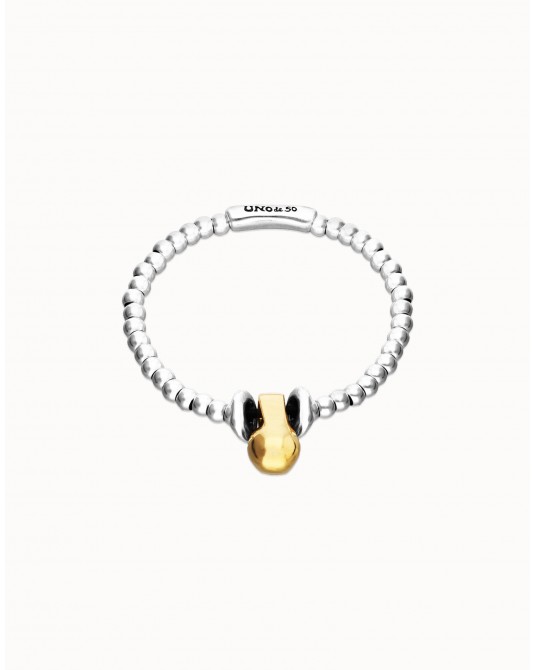 Pulsera esferas combi baño oro y plata UNOde50