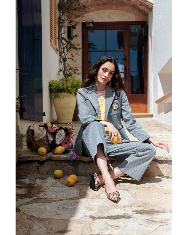 Americana rayas entallada Lola Casademunt