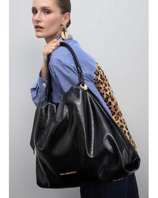 Shopper detalle lazo negro Lola Casademunt