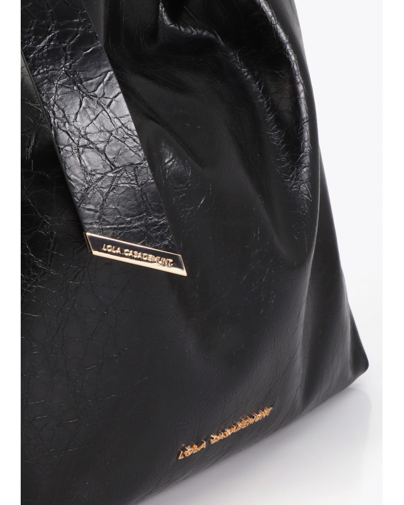 Shopper detalle lazo negro Lola Casademunt